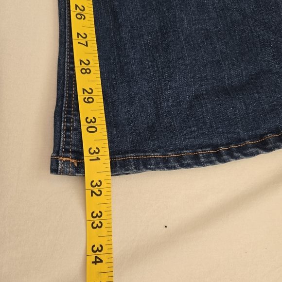 Pull&Bear Flare Jeans Blue Wash Stretch Stretchy Size 4 - Picture 8 of 10